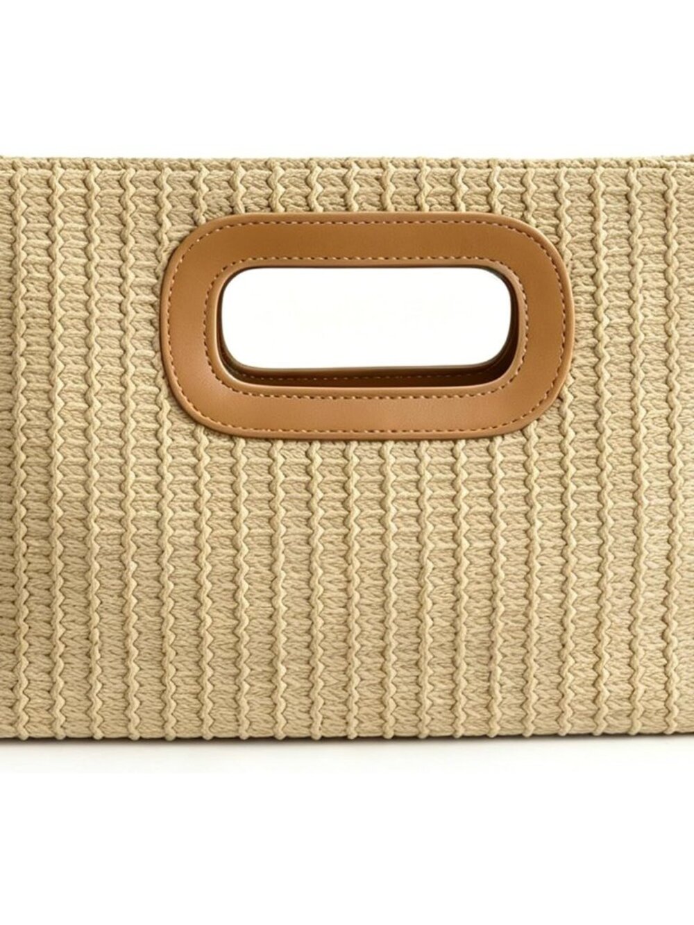 Straw Clutch Handbags for Women with Top Handle Shoulder Crossbody Summer Beach